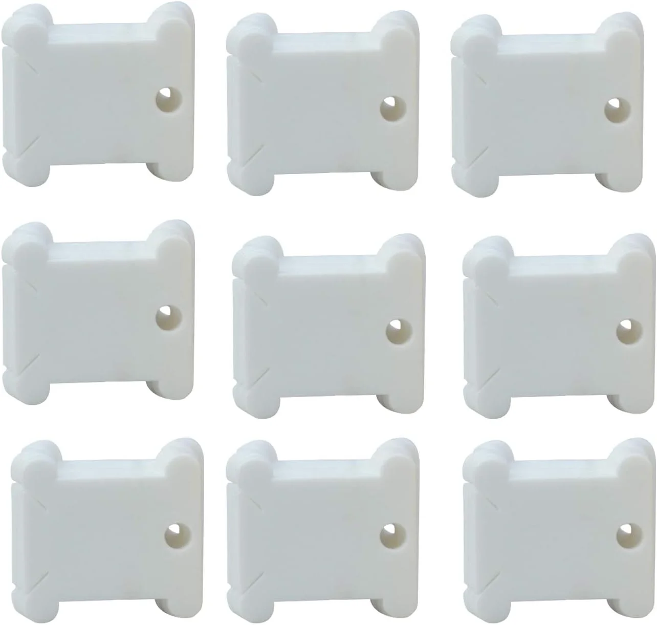 120 عدد قرقره نخ دندان پلاستیکی برای گلدوزی، نخ پنبه، کاردستی، خیاطی و نگهداری، سفید