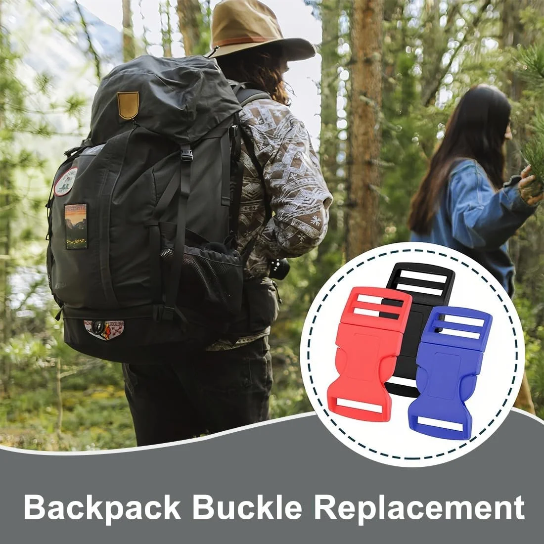 8 عدد سگک پلاستیکی 3/8 اینچی برای دستبند پاراکورد