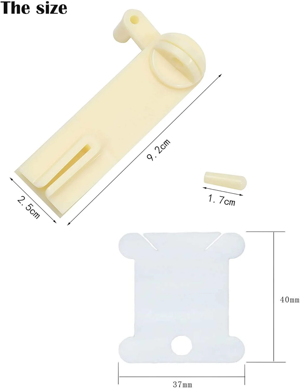 300 عدد ماسوره نخ دندان پلاستیکی با 1 عدد ماسوره پیچ سفید برای نخ پنبه ای کوک متقاطع، کاردستی، خیاطی، نگهداری، مجموعه نگهدارنده سازمان دهنده نخ، کارت نخ گلدوزی، ماسوره کوک متقاطع 300 + 1