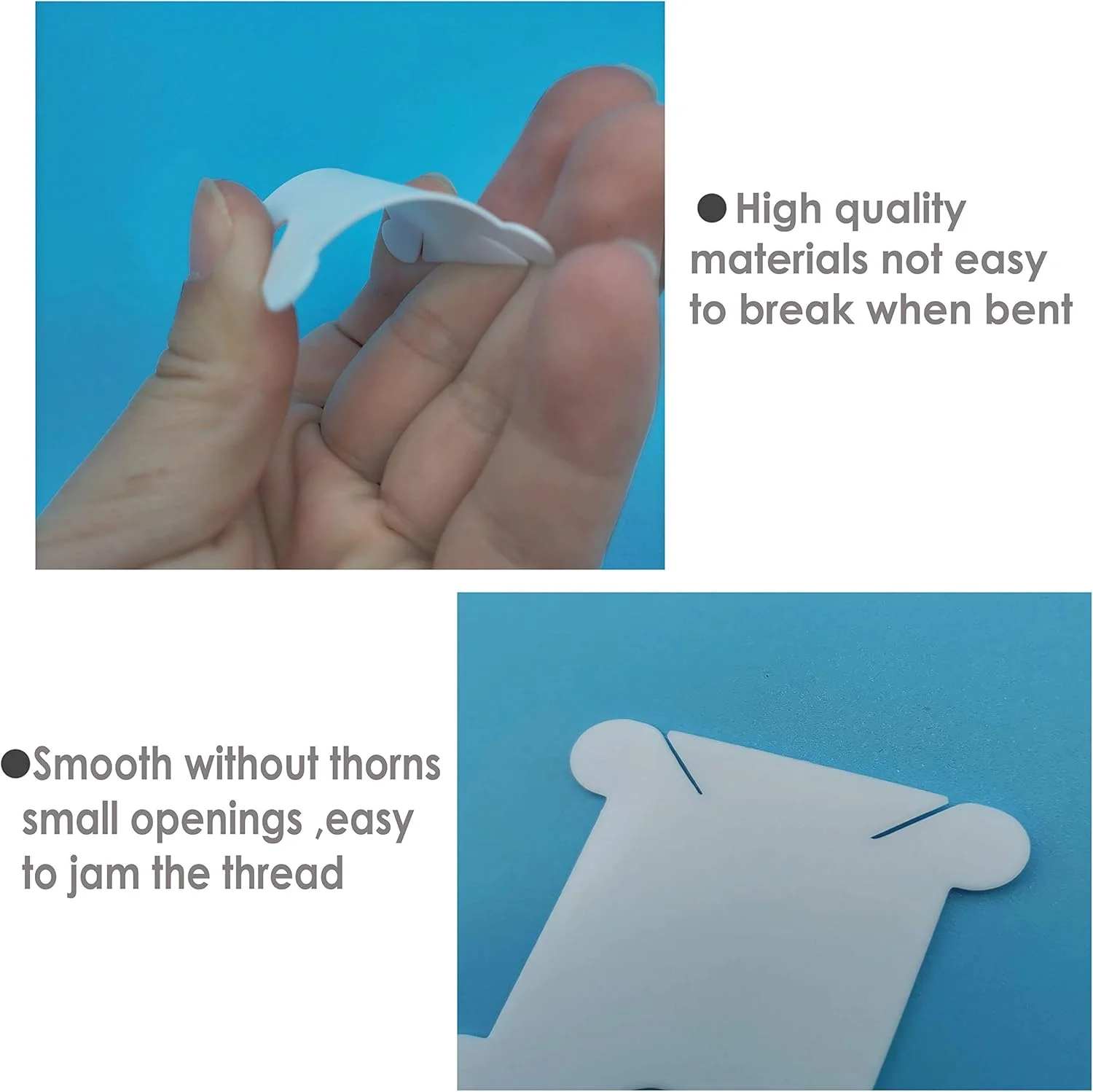 300 عدد ماسوره نخ دندان پلاستیکی با 1 عدد ماسوره پیچ سفید برای نخ پنبه ای کوک متقاطع، کاردستی، خیاطی، نگهداری، مجموعه نگهدارنده سازمان دهنده نخ، کارت نخ گلدوزی، ماسوره کوک متقاطع 300 + 1