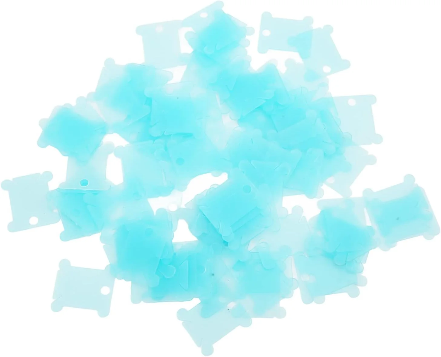 کارت نخ دندان پلاستیکی، 100 عدد قرقره نخ دندان، نگهدارنده نخ گلدوزی برای مرتب سازی نخ گلدوزی، 3.3x3.8 سانتی متر