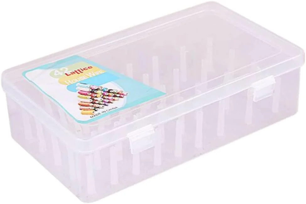 جعبه قرقره پلاستیکی، محفظه نگهداری و مرتب سازی قرقره های نخ چرخ خیاطی