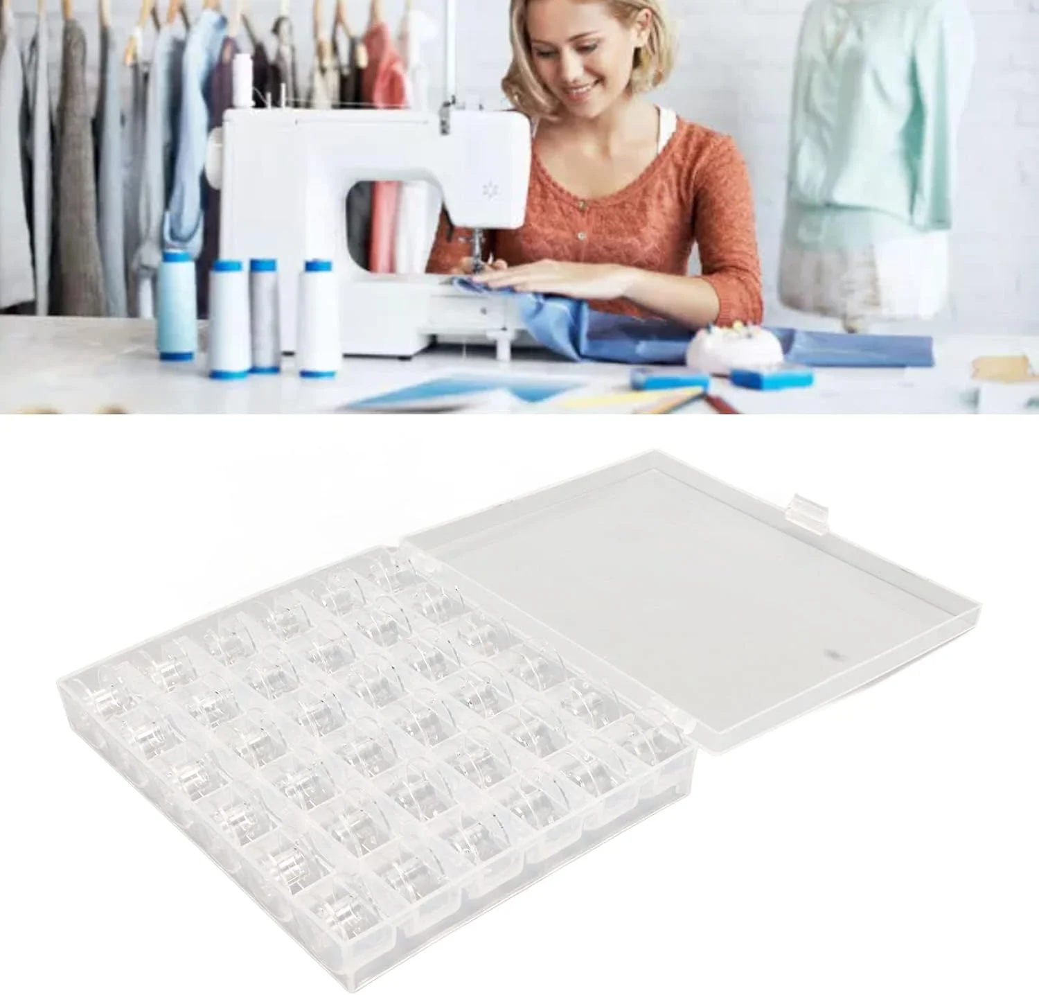 ماسوره پلاستیکی، ماسوره چرخ خیاطی 10 ست برای مصارف خانگی