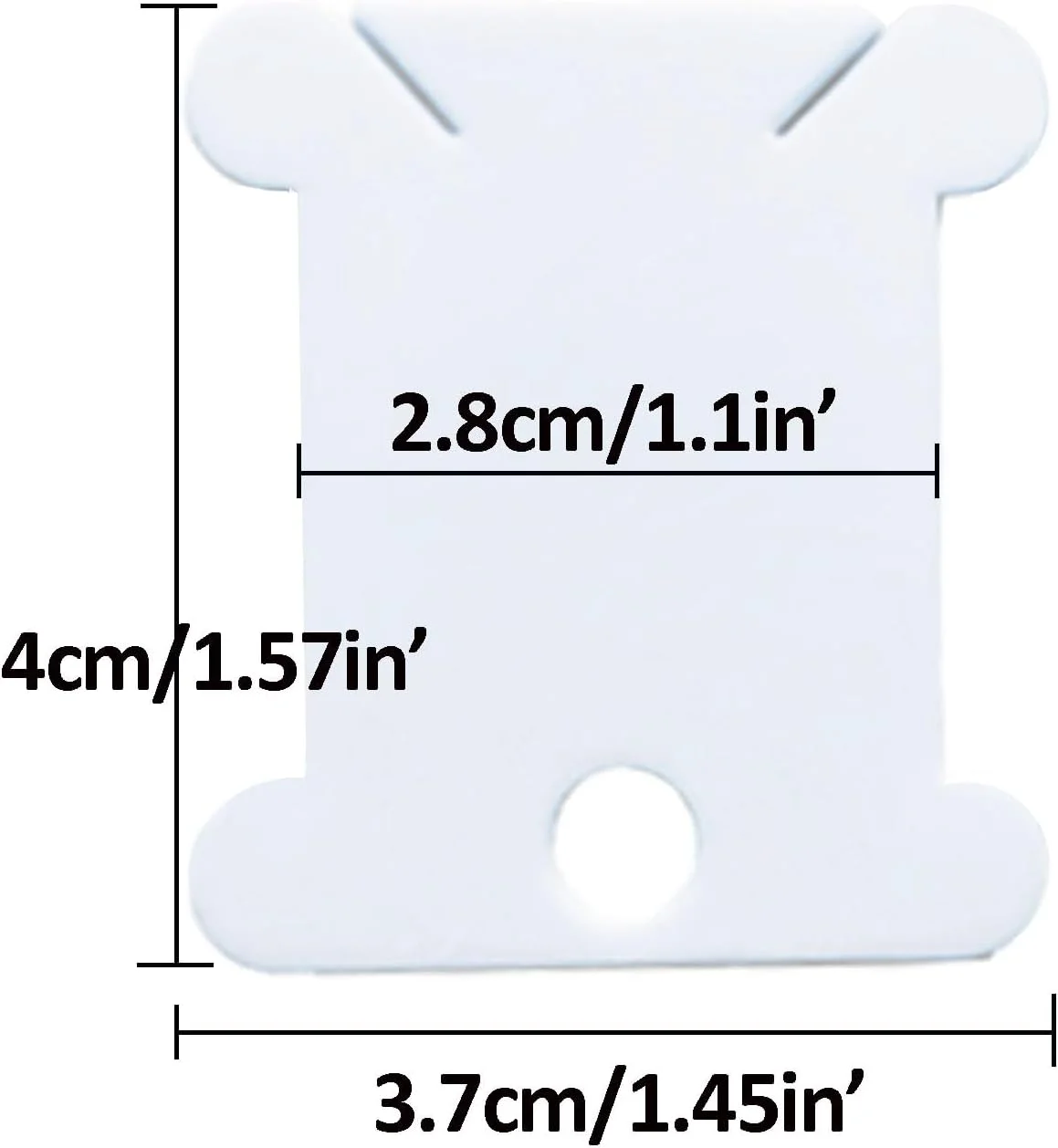 مالوان 300 عدد ماسوره نخ دندان پلاستیکی برای نخ پنبه ای گلدوزی، کاردستی، خیاطی، نگهداری، نگهدارنده نخ، کارت نخ گلدوزی، ماسوره نخ کوک، سفید