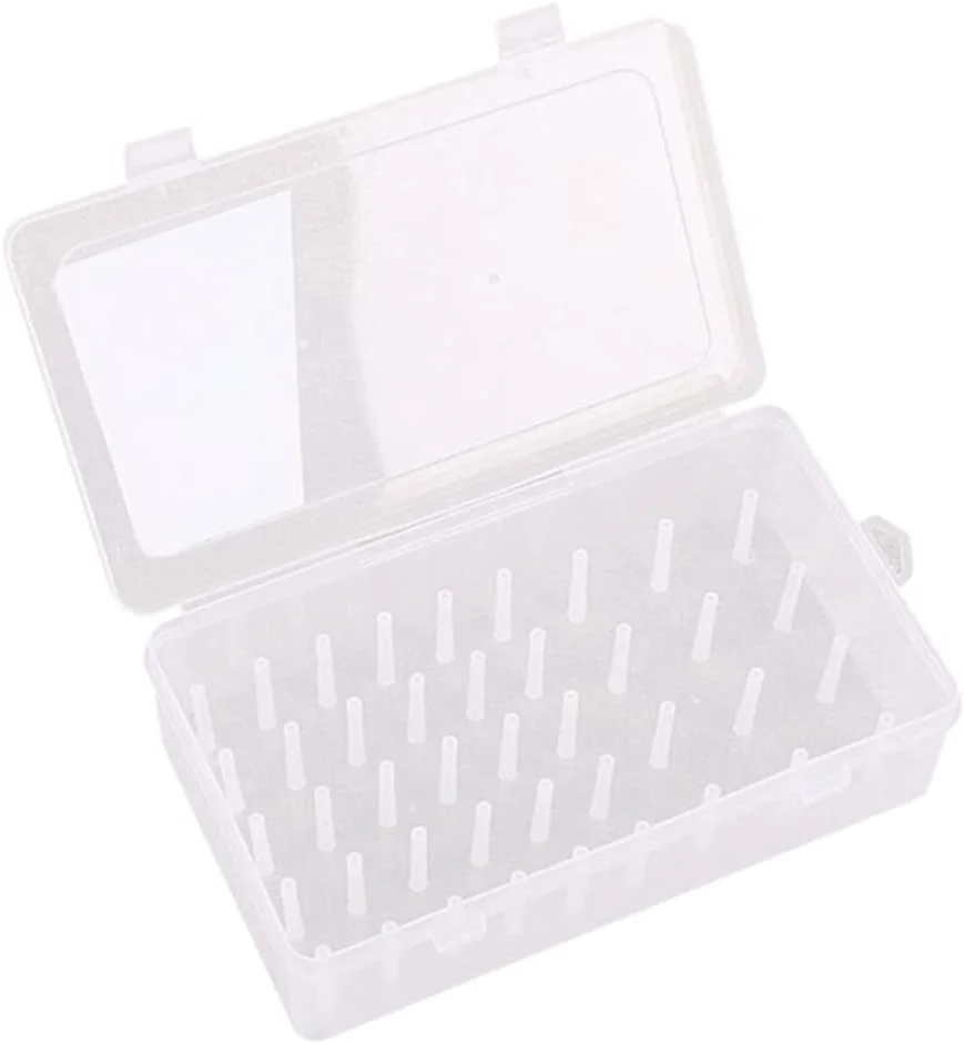 جعبه قرقره پلاستیکی، محفظه نگهداری و مرتب سازی قرقره های نخ چرخ خیاطی