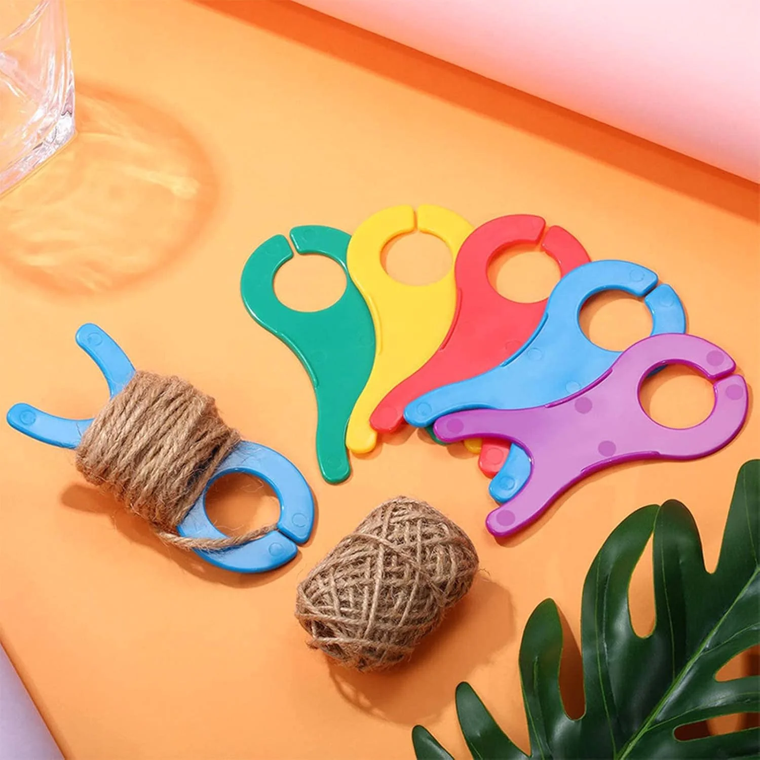 50 عدد ماسوره نخ، ماسوره های کارت نخ پلاستیکی ابزار بافندگی خیاطی قلاب بافی برای گلدوزی بافتنی صنایع دستی خیاطی