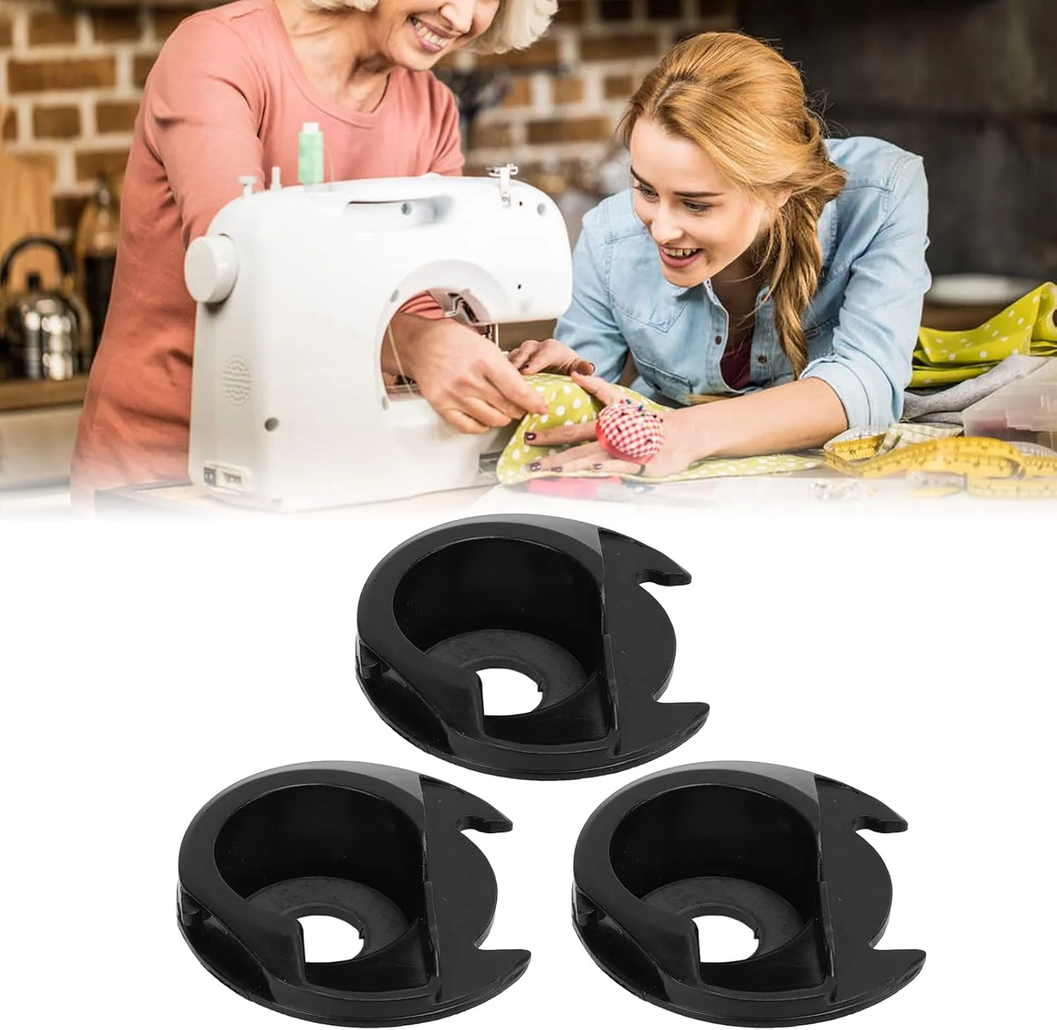 جعبه ماسوره پلاستیکی 3 عددی، جعبه ماسوره چرخ خیاطی، سازمان دهنده ماسوره پلاستیکی، لوازم جانبی چرخ خیاطی