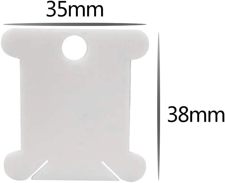 بوبین های نخ دندان پلاستیکی، 100 عدد کارت نخ گلدوزی، نخ دوزی متقاطع و سازمان دهنده نخ برای خیاطی و نگهداری DIY