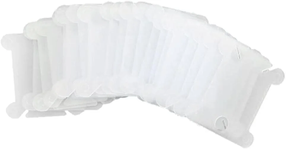 120 عدد ماسوره نخ دندان پلاستیکی، نگهدارنده نخ گلدوزی برای گلدوزی و صنایع دستی DIY - شفاف