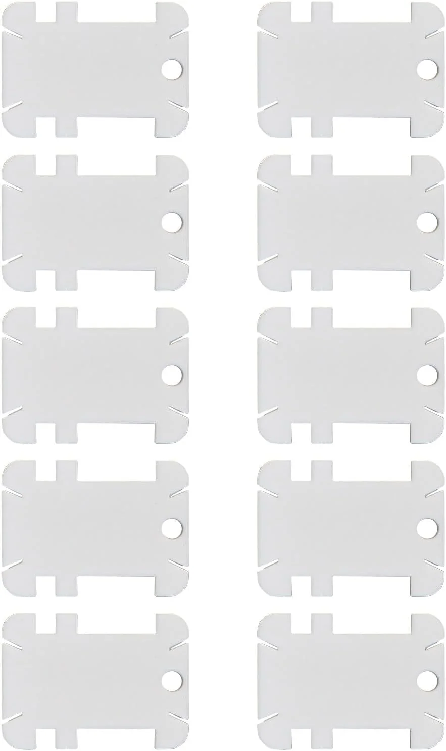 200 عدد قرقره نخ دندان پلاستیکی 5.6x4.1 سانتی متر، سیم پیچ نخ گلدوزی پلاستیکی برای نگهداری نخ خیاطی