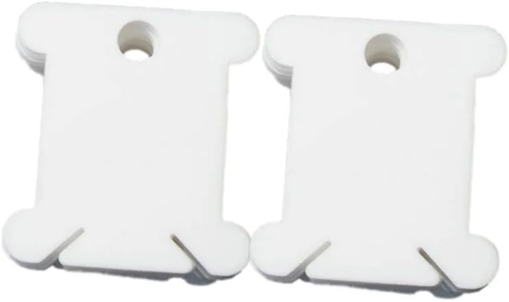 100 عدد قرقره پلاستیکی نخ دندان، کارت نخ گلدوزی، قرقره نخ بخیه متقاطع، سازمان دهنده نخ، کاردستی، خیاطی، ذخیره سازی DIY