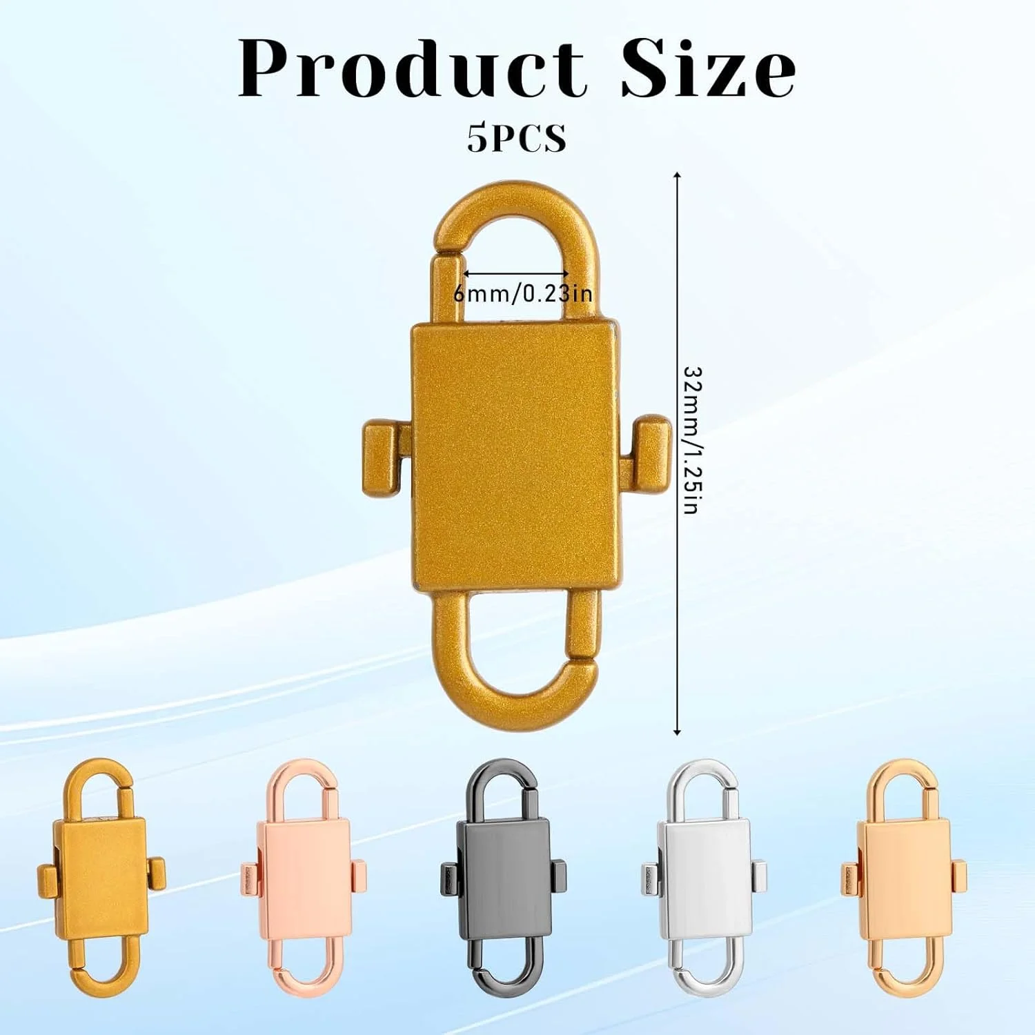 قفل زیپ ضد سرقت Piriuuo، 5 عدد گیره زیپ، بازشو جانبی، دکمه دوبل، کشنده زیپ، گیره زیپ ضد سرقت، نگهدارنده زیپ بسته، قفل زیپ برای کوله پشتی، چمدان، کیف پول، کیف