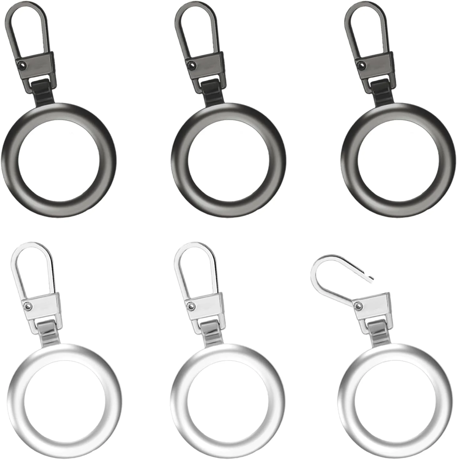 پیریو 6 عدد جایگزین سرزیپ، جایگزینی زیپ شکسته، زبانه های سرزیپ جداشدنی، کشویی جایگزین زیپ، سرزیپ برای چکمه، کیف پول، چمدان، لباس، کت، ژاکت، کوله پشتی