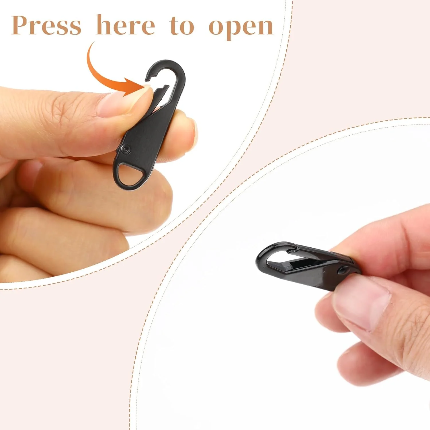 پیریوئو 10 عدد سرزیپ جایگزین، آویز سرزیپ تزئینی، سرزیپ برای سوراخ های کوچک، زبانه زیپ جداشدنی، تگ زیپ برای ژاکت، چکمه، کیف پول، کوله پشتی، تزئینات زیپ