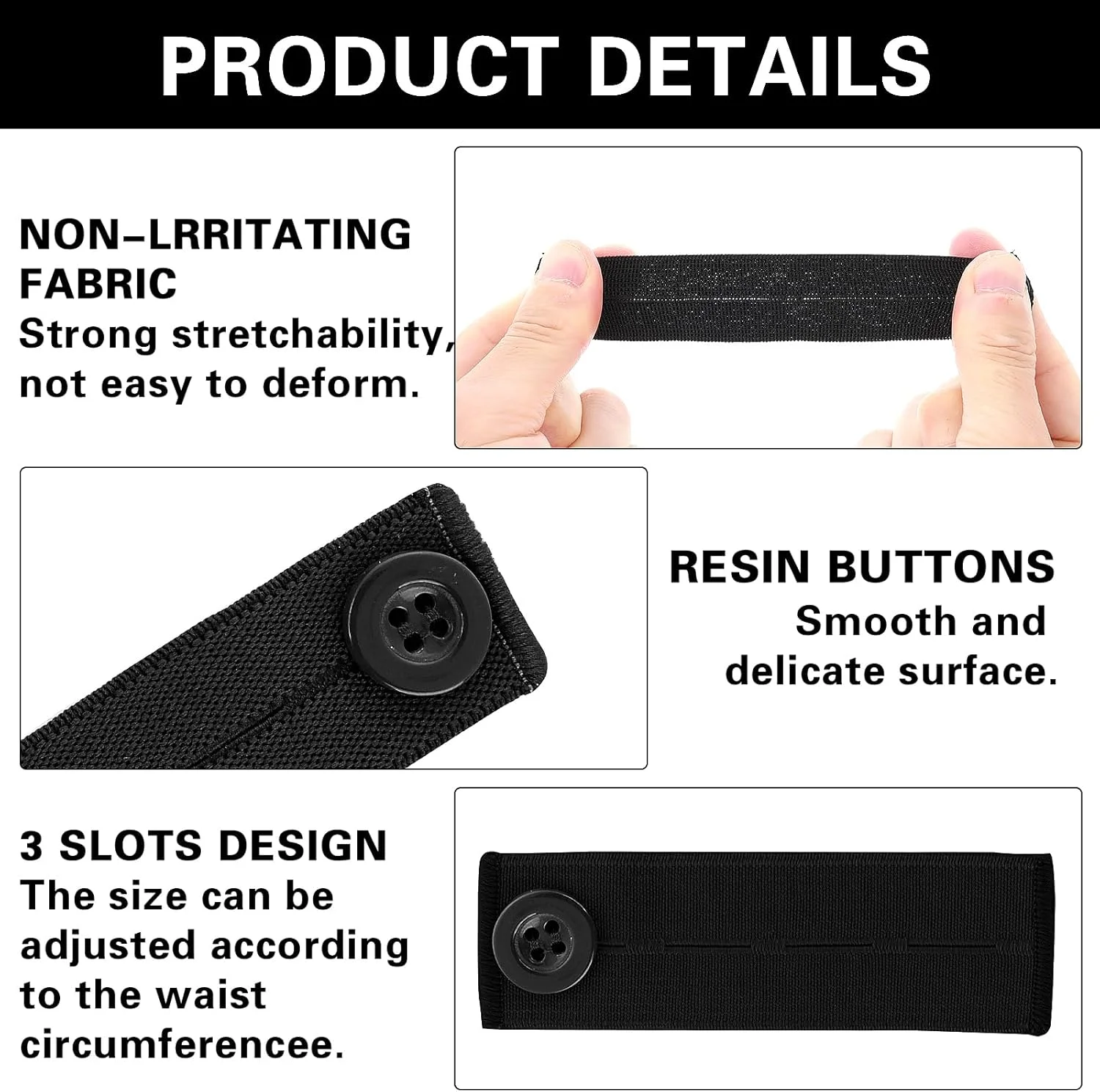 پیریو 8 عدد افزایش دهنده کمر برای شلوار، افزایش دهنده کمربند قابل تنظیم برای زنان، دکمه افزایش دهنده کمر الاستیک برای شلوار، افزایش دهنده شلوار بارداری، افزایش دهنده شلوار برای شلوار جین، 4 رنگ