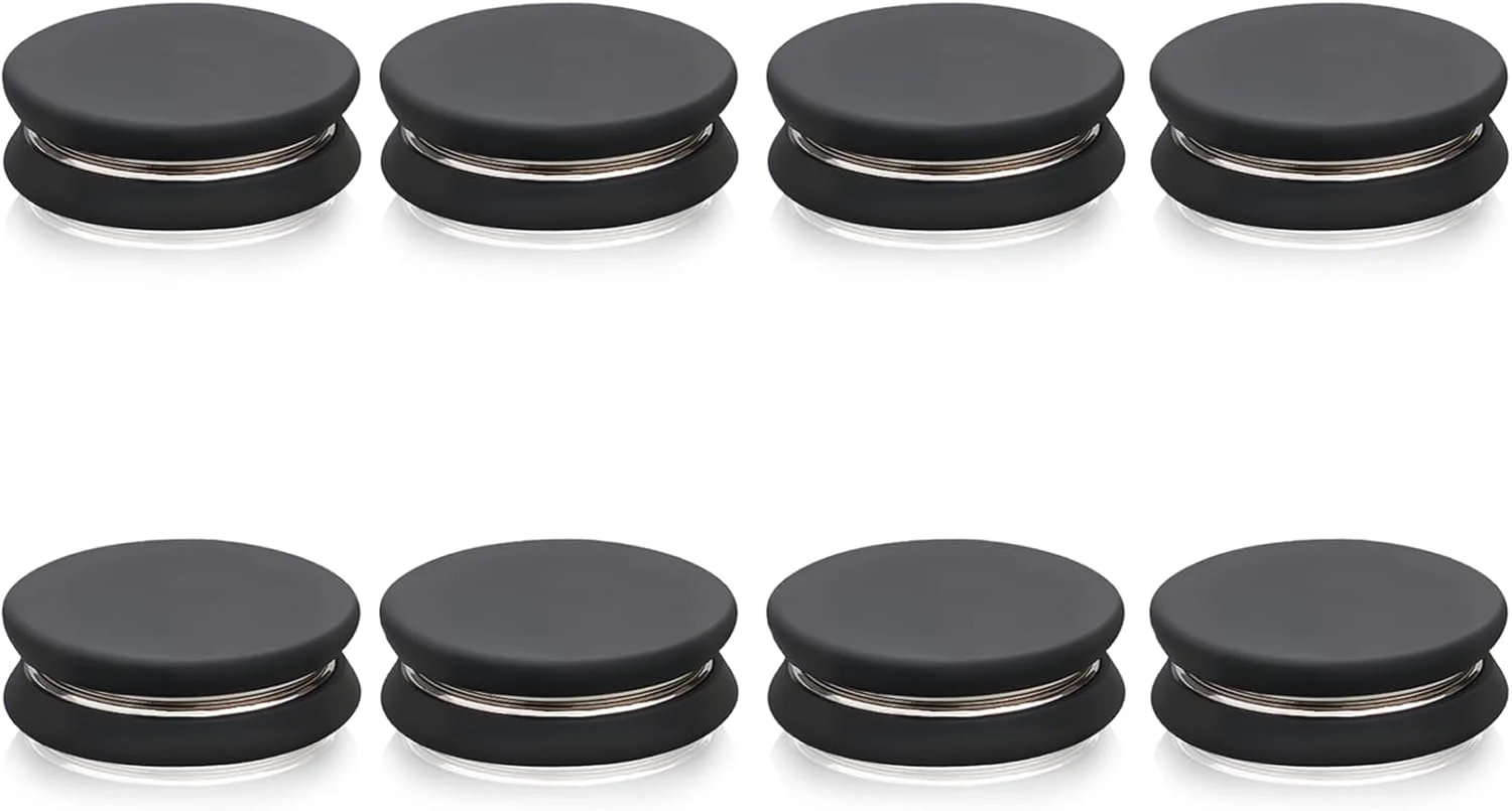 پین های مغناطیسی حجاب Pinsit، 8 عددی، مشکی، بیضی مات، آهنرباهای قوی چند منظوره، پین مغناطیسی روسری بدون سوزن، سبک سنجاق سینه کلاسیک، جنس آلیاژ فلز