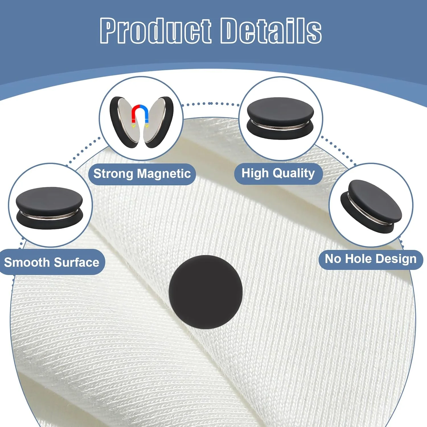 پین های مغناطیسی حجاب Pinsit، 8 عددی، مشکی، بیضی مات، آهنرباهای قوی چند منظوره، پین مغناطیسی روسری بدون سوزن، سبک سنجاق سینه کلاسیک، جنس آلیاژ فلز