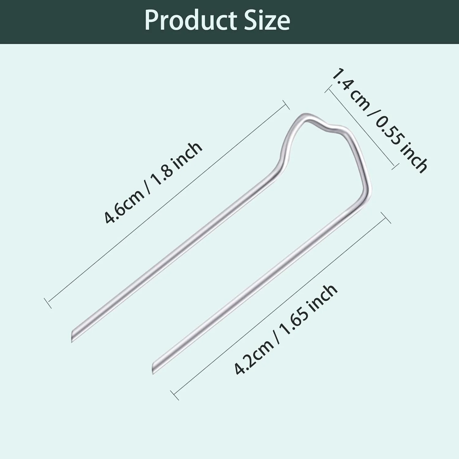 سنجاق های گُل، سنجاق گیاه U شکل 1.7 اینچی، 80 عدد سنجاق U برای گیاهان آپارتمانی، حلقه های گل حصیری، سنجاق خیاطی سرخس سبز برای انتخاب گل، فوم، پروژه خیاطی DIY، چیدمان گل تعطیلات