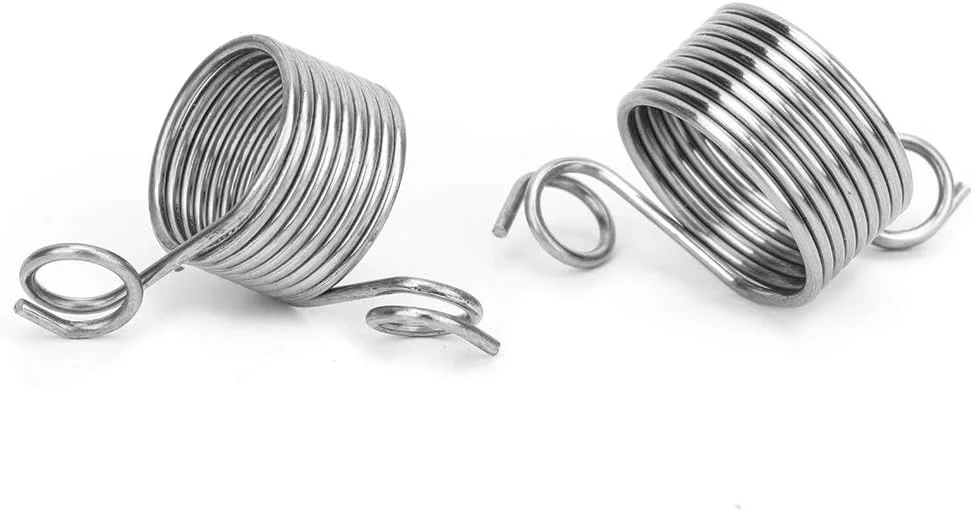 دو عدد انگشتر بافتنی مارپیچ استیل ضد زنگ، ابزار و لوازم جانبی برای بافتنی