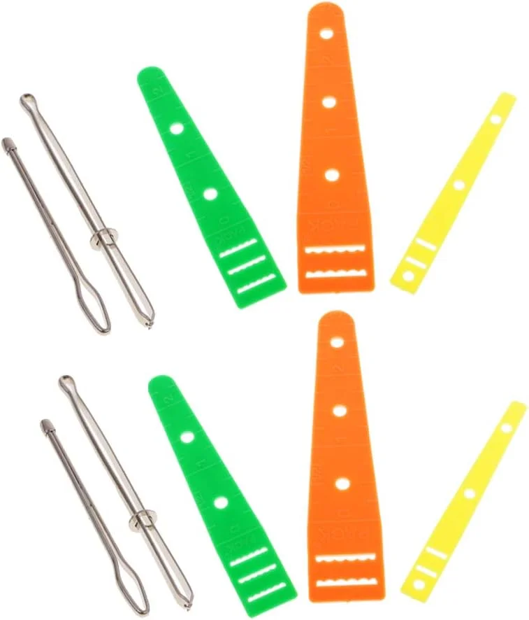 مجموعه 10 عددی سوزن نخ‌کش، موچین و ابزار راهنمای نخ‌کش الاستیک، ابزاری آسان برای وارد کردن نخ در خیاطی