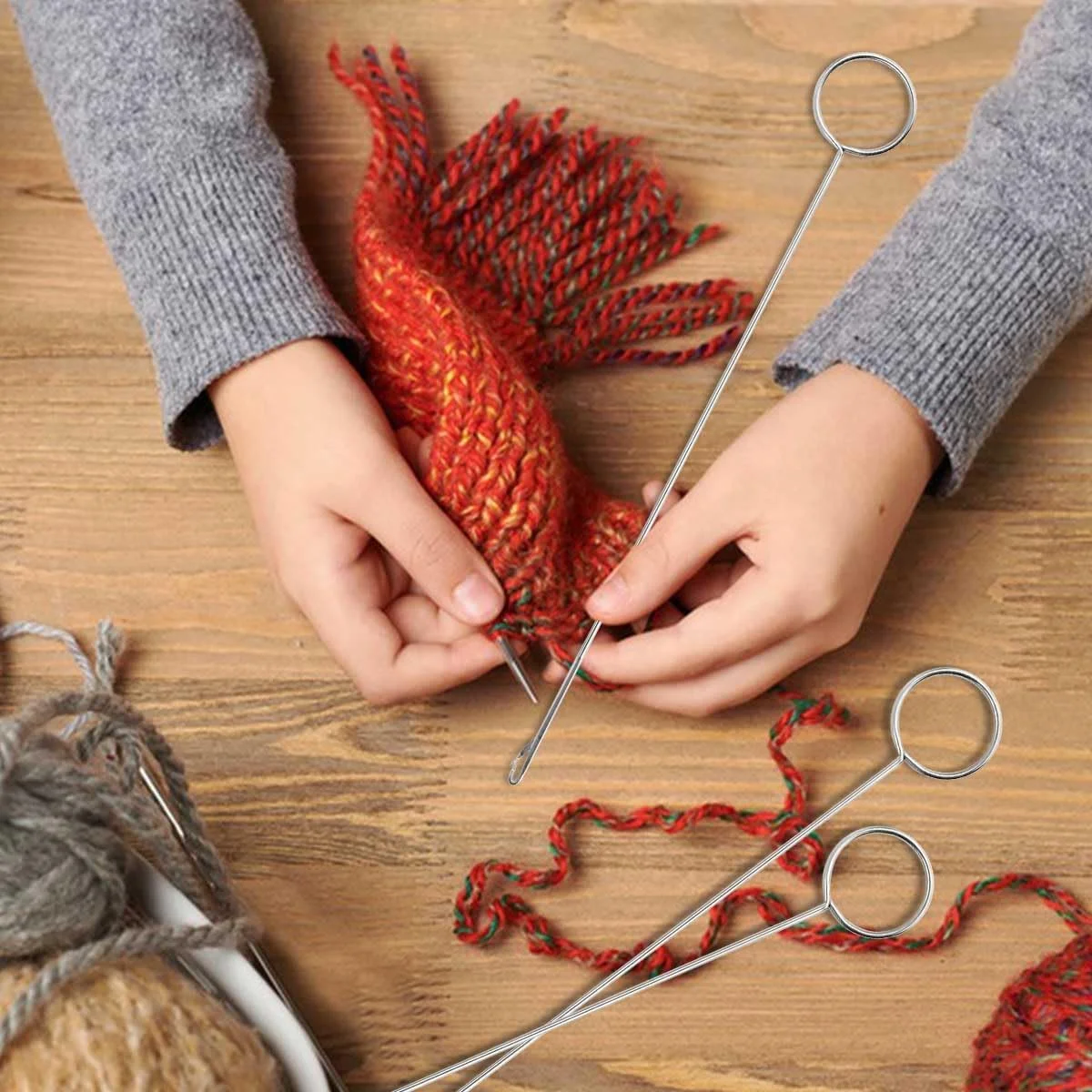 ابزار خیاطی 6 عددی برای برگرداندن حلقه، قلاب برگرداننده حلقه، ابزار خیاطی برای کمربندهای پارچه ای، نوارها، بندها، نخ کش حلقه، ابزار بند کشی، لوازم جانبی DIY، ست برگرداننده لوله پارچه ای، قلاب سوزنی فولادی با قفل برای بافندگی