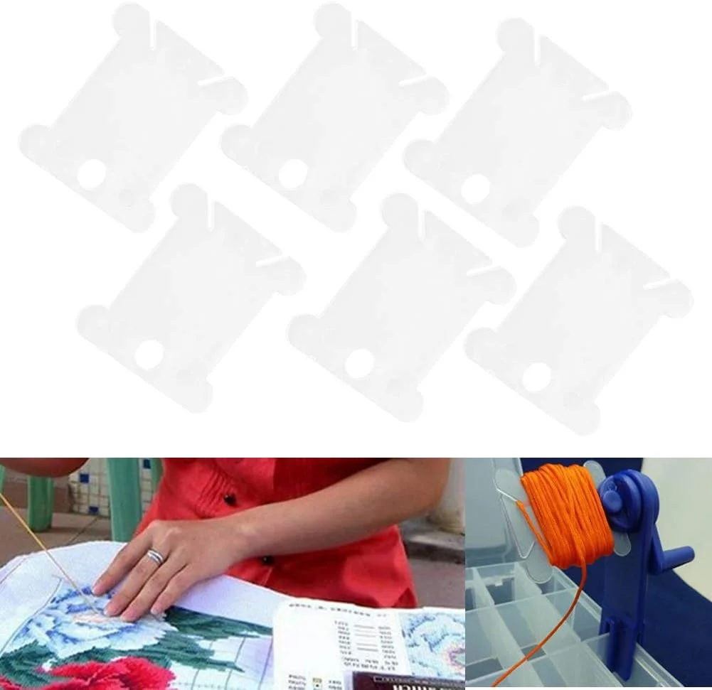 100 عدد تخته نخ پیچ پلاستیکی کوک صلیبی، صفحه سیم پیچ، لوازم جانبی خیاطی DIY 100 عدد تخته نخ پیچ پلاستیکی کوک صلیبی، صفحه سیم پیچ، لوازم جانبی خیاطی DIY