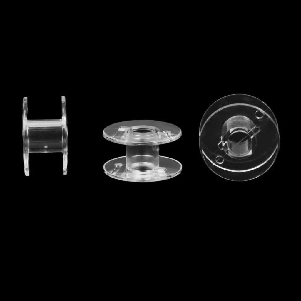 جعبه 25 عددی بوبین 25 ولت با بوبین های سفید چرخ خیاطی