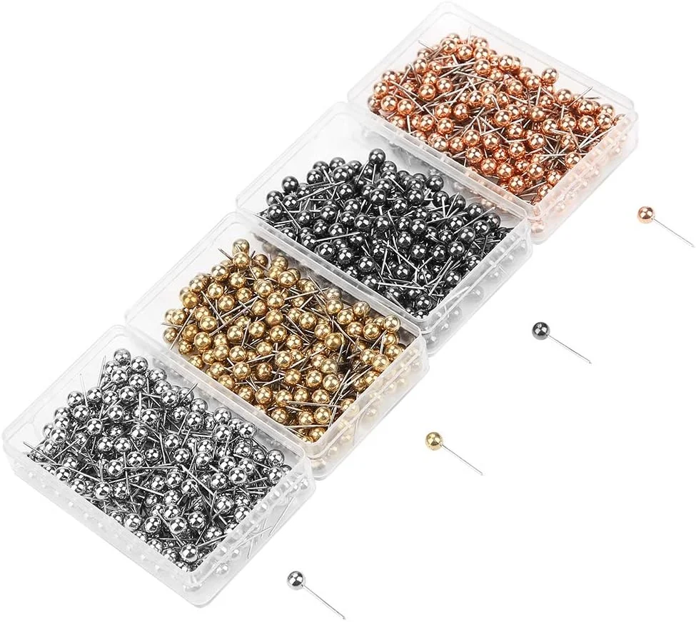 800 عدد سوزن ته گرد مرواریدی چند رنگ برای خیاطی