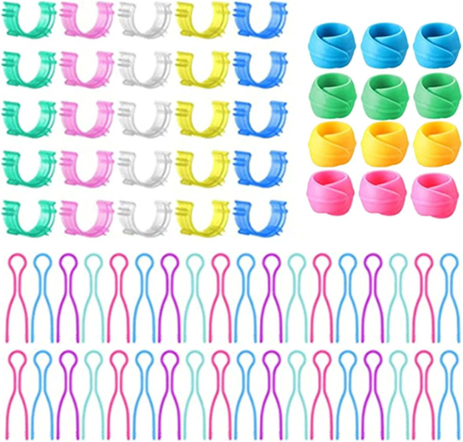 100 عدد گیره خیاطی، قرقره های دوستانه، لوازم جانبی خیاطی، 3 مدل برای چرخ خیاطی