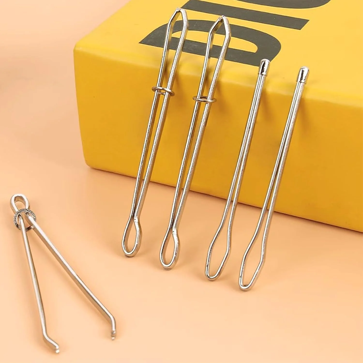 سوزن نخ کن طنابی 6 عددی، سوزن نخ کن، نخ کن، نخ کن، برای مصارف خانگی، DIY (نقره ای)