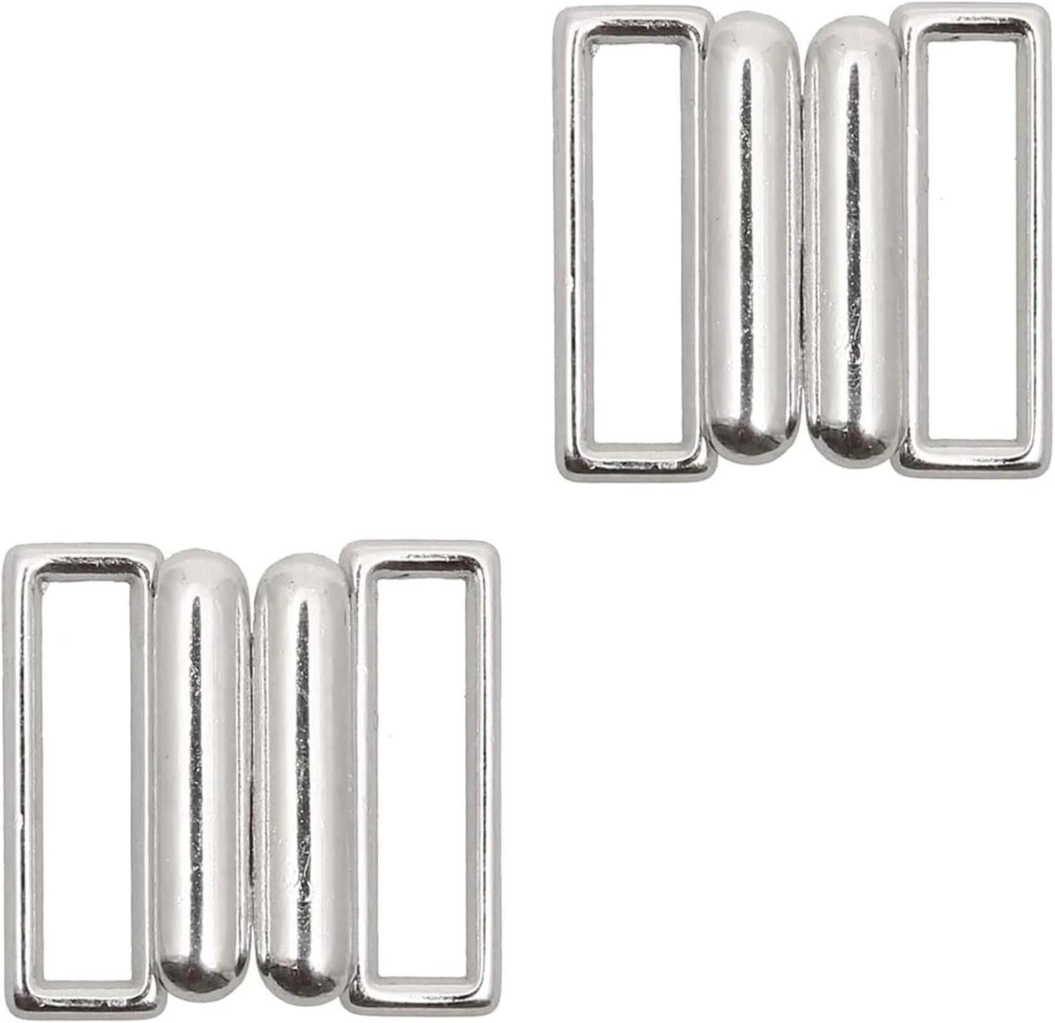 دو عدد بست بیکینی فلزی، گیره نقره ای بیکینی، سگک لباس زیر سوتین