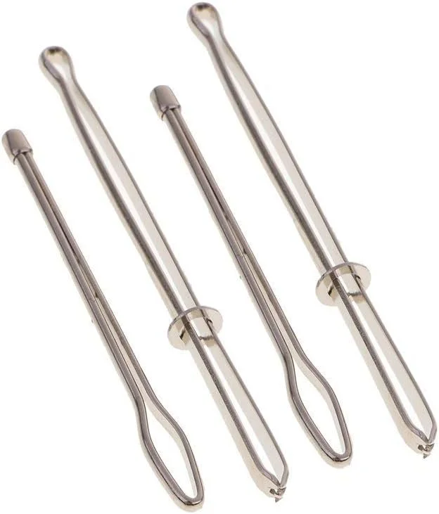 4 عدد سوزن نخ رد کن، ابزار بافت نوار الاستیک، نخ رد کن استیل ضد زنگ