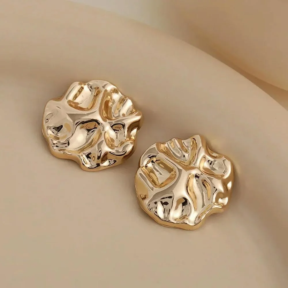 5 عدد دکمه های ساق فلزی آلیاژ رویی طلایی زیبا، دکمه های شکل نامنظم برای کت و ژاکت زنانه 5 عدد دکمه های ساق فلزی آلیاژ رویی طلایی زیبا، دکمه های شکل نامنظم برای کت و ژاکت زنانه