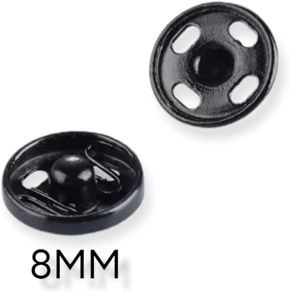 دکمه فشاری 48 عددی فلزی (8 میلی متر - رنگ مشکی)
