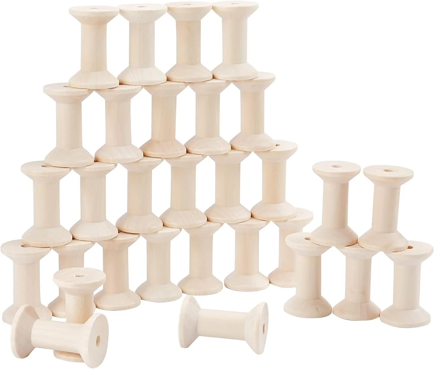 PH PandaHall 30 عدد ماسوره چوبی 4.7 سانتی متری، ماسوره های خالی پرداخت نشده، ماسوره های بافندگی، ماسوره های نخ خالی چوبی برای نخ گلدوزی، روبان پوم، صنایع دستی و خیاطی PH PandaHall 30 عدد ماسوره چوبی 4.7 سانتی متری، ماسوره های خالی پرداخت نشده، ماسوره های بافندگی، ماسوره های نخ خالی چوبی برای نخ گلدوزی، روبان پوم، صنایع دستی و خیاطی