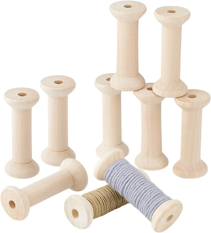 پی اچ پانداهال 10 عدد ماسوره چوبی نخ، سازمان دهنده نخ، نگهدارنده نخ گلدوزی برای خیاطی و گلدوزی 8 × 5 سانتی متر پی اچ پانداهال 10 عدد ماسوره چوبی نخ، سازمان دهنده نخ، نگهدارنده نخ گلدوزی برای خیاطی و گلدوزی 8 × 5 سانتی متر