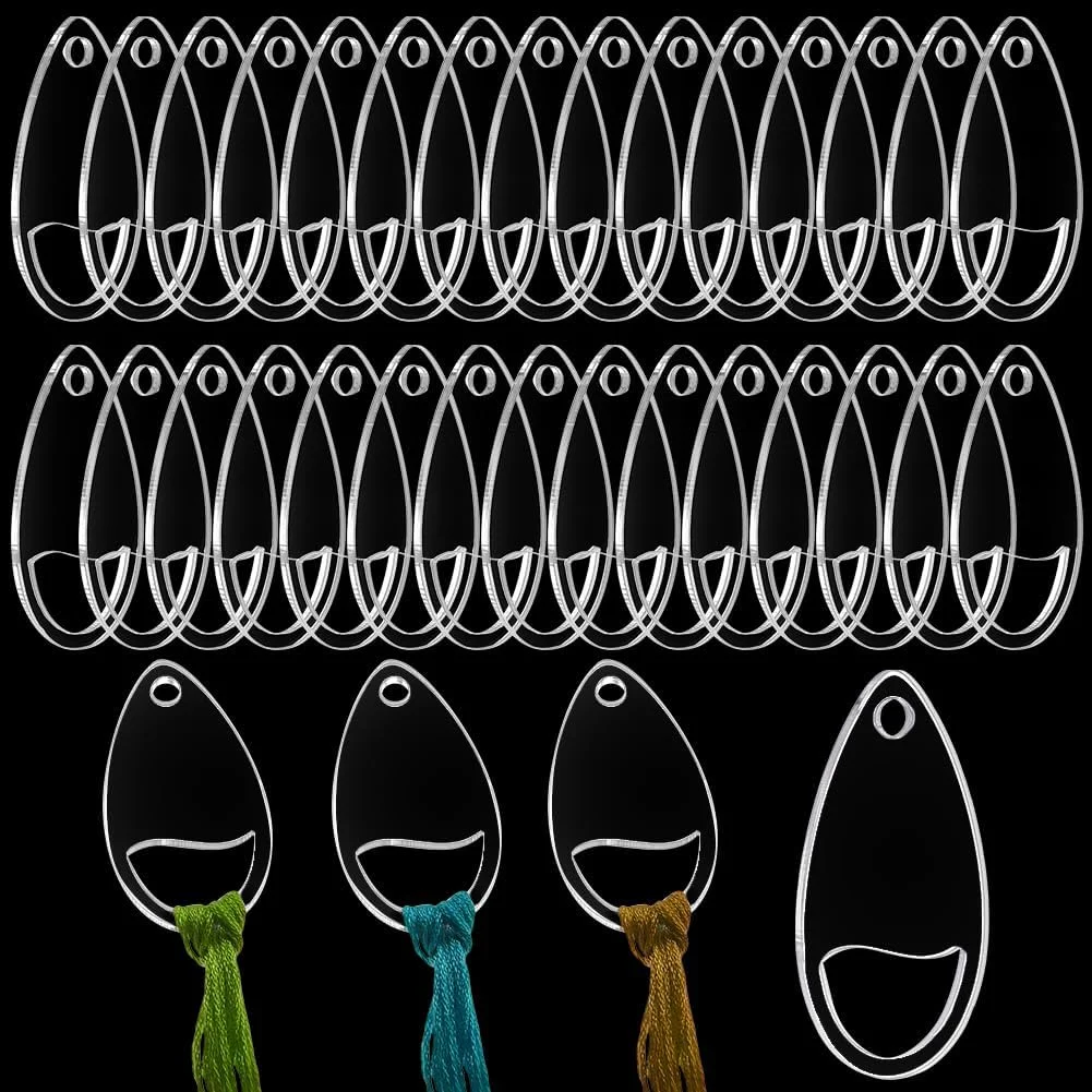 PH PandaHall 50 عدد قطره نخ اکریلیک شفاف، سازمان دهنده نخ بخیه قطره اشکی، سازمان دهنده نخ دندان گلدوزی، قرقره نخ فله ای برای ذخیره سازی نخ خیاطی صنایع دستی DIY، 5.5x2.9 سانتی متر PH PandaHall 50 عدد قطره نخ اکریلیک شفاف، سازمان دهنده نخ بخیه قطره اشکی، سازمان دهنده نخ دندان گلدوزی، قرقره نخ فله ای برای ذخیره سازی نخ خیاطی صنایع دستی DIY، 5.5x2.9 سانتی متر
