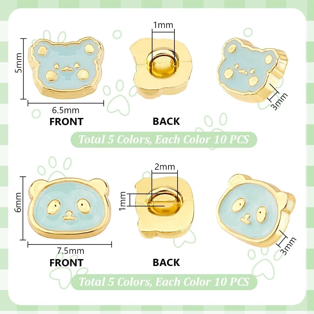 PH PandaHall ست 100 عددی دکمه های مینیاتوری خرس و پاندا در 10 طرح مختلف، دکمه های فلزی تک سوراخ، دکمه های آلیاژی برای پروژه های DIY، صنایع دستی، خیاطی، ساخت لباس عروسک، اسکرپ بوک، دکوراسیون منزل، سایز 6.5/7.5 میلی متر PH PandaHall ست 100 عددی دکمه های مینیاتوری خرس و پاندا در 10 طرح مختلف، دکمه های فلزی تک سوراخ، دکمه های آلیاژی برای پروژه های DIY، صنایع دستی، خیاطی، ساخت لباس عروسک، اسکرپ بوک، دکوراسیون منزل، سایز 6.5/7.5 میلی متر