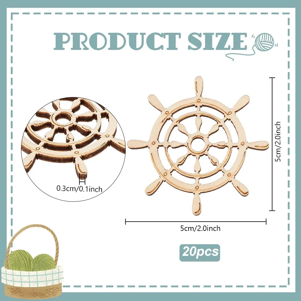 PH PandaHall 20 عدد ماسوره نخ، سازمان دهنده نخ، قرقره نخ خیاطی، نگهدارنده نخ گلدوزی، کارت ماسوره چوبی برای ابزار خیاطی، قلاب بافی، کاردستی، قطر 2 اینچ