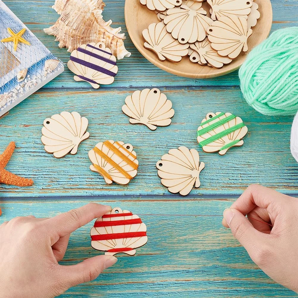 پی اچ پانداهال 20 عدد قرقره نخ، نظم دهنده نخ، قرقره چوبی، کارت نگهداری نخ گلدوزی، نگهدارنده نخ بافندگی برای پروژه های خیاطی DIY، ابزار سوزن دوزی قلاب بافی، 1.7x2 اینچ