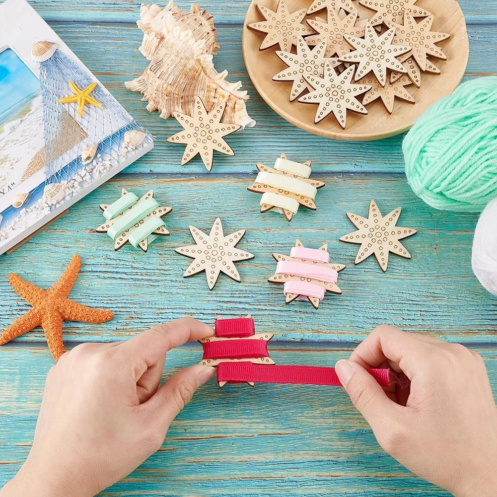 پی اچ پانداهال 20 عدد ارگانایزر نخ گلدوزی، قرقره نخ چوبی، کارت نگهداری نخ، نگهدارنده نخ دندان برای پروژه های خیاطی، ابزار سوزن دوزی قلاب بافی، قطر 2 اینچ