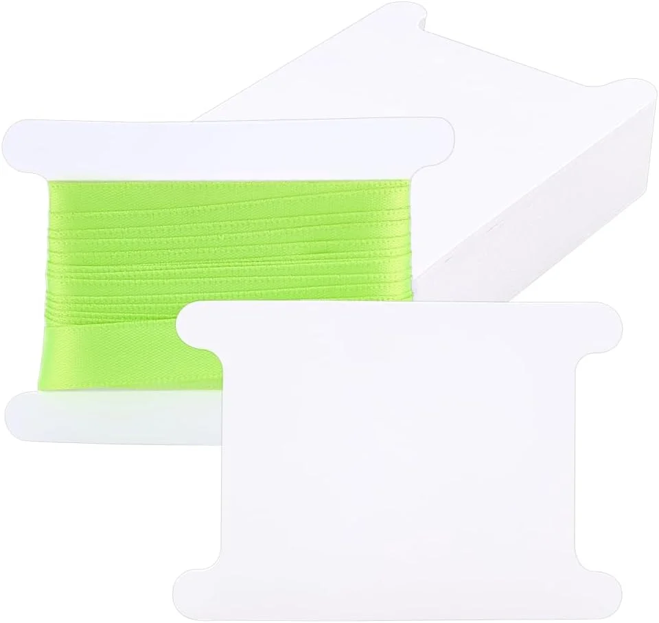 پی اچ پانداهال، بسته 50 عددی ماسوره کاغذی سفید، ماسوره نخ، ماسوره تخت، قرقره نخ، سازمان دهنده ذخیره سازی روبان، نگهدارنده نخ کاغذی برای گلدوزی، دوخت متقاطع، کاردستی، خیاطی DIY