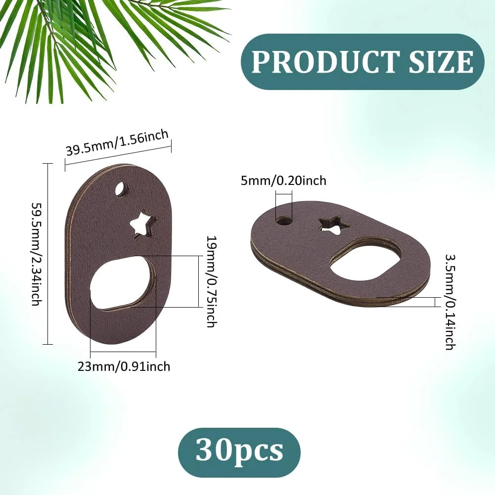 پی اچ پانداهال 30 عدد تخته نخ دوزی چوبی، تخته سازمان دهنده نخ چوبی، قرقره نخ دوزی، سازمان دهنده نخ گلدوزی برای لوازم خیاطی DIY