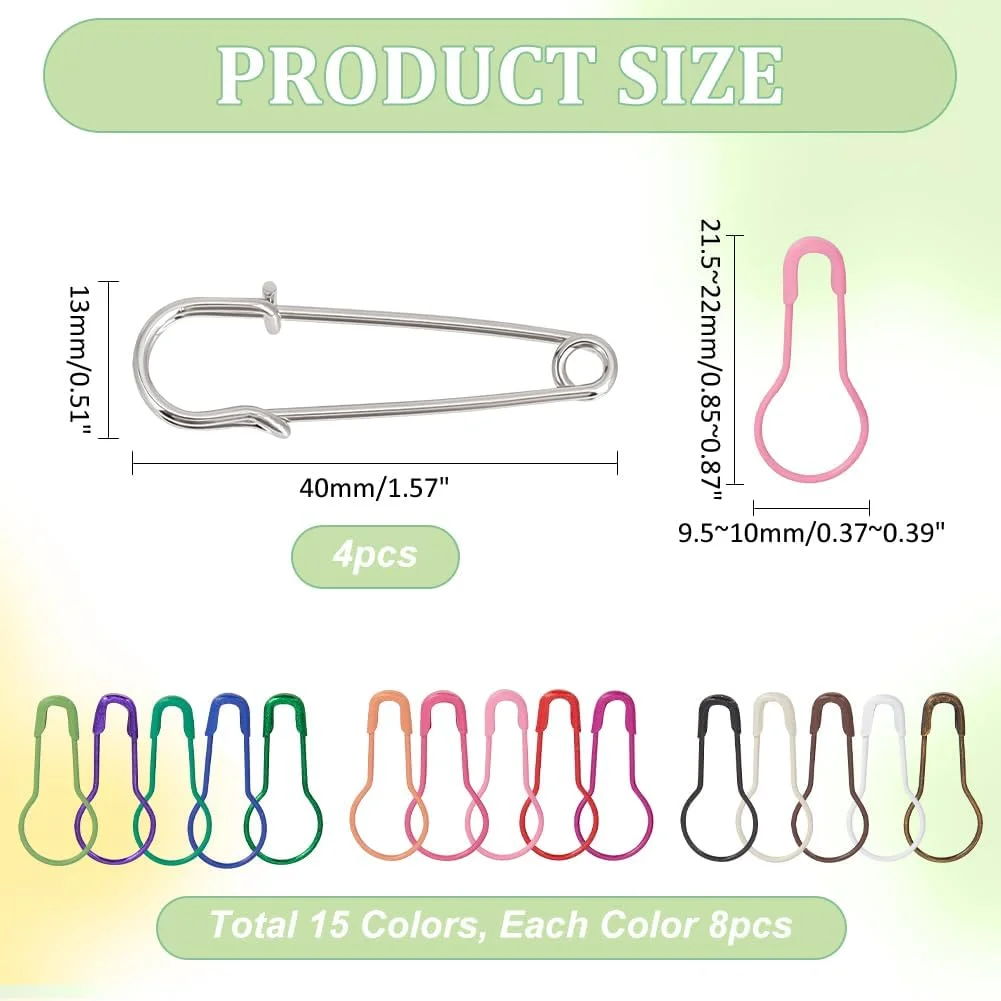PH PandaHall سوزن های کدو حلوایی ایمنی 120 عددی، نشانگر بخیه قلاب بافی کدو حلوایی 6 رنگ با 6 عدد سنجاق اسکاتلندی آهنی، سنجاق کدو تنبل برای نشانگر بخیه بافندگی، خیاطی لباس، ساخت کاردستی DIY PH PandaHall سوزن های کدو حلوایی ایمنی 120 عددی، نشانگر بخیه قلاب بافی کدو حلوایی 6 رنگ با 6 عدد سنجاق اسکاتلندی آهنی، سنجاق کدو تنبل برای نشانگر بخیه بافندگی، خیاطی لباس، ساخت کاردستی DIY