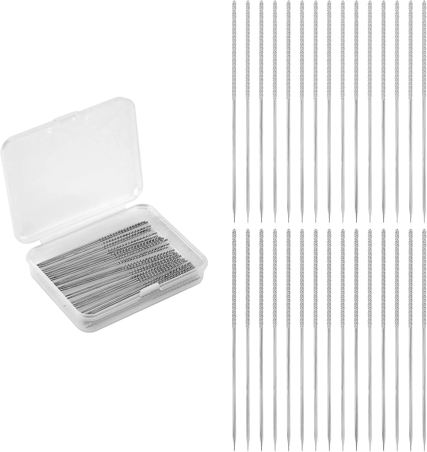 PEUTIER 30 Snag Repair Needles, 6.2 cm Sewing Needles Snag Nab It Tool Craft Sewing Jumper Needle Embroidery Needles Snag Repair Tool for Woven Knitted Clothing Fixer