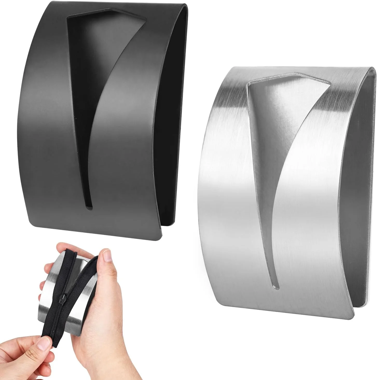 ابزار کمک‌کننده زیپ PEUTIER، بسته 2 عددی، ابزار نصب زیپ استیل ضد زنگ برای لباس، شلوار و پیراهن