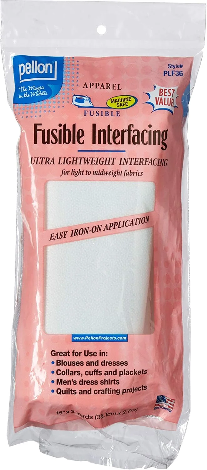 Pellon Interfacing Sheer/Light Fuse 15"x3yd Pkg Wh Pellon Interfacing Sheer/Light Fuse 15"x3yd Pkg Wh