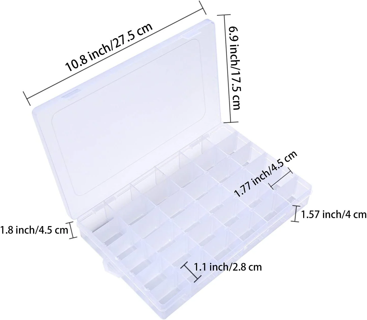 جعبه نظم دهنده نخ گلدوزی Peirich - دارای 36 محفظه با 120 قرقره نخ سخت و 2 عدد برچسب شماره رنگ 459