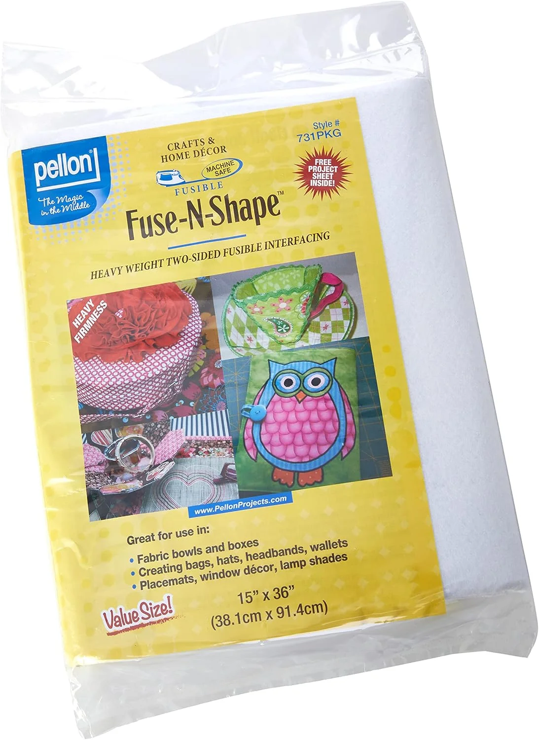 پلون تثبیت کننده چسبی مدل Fuse N Shape سنگین وزن 38cm x 91cm