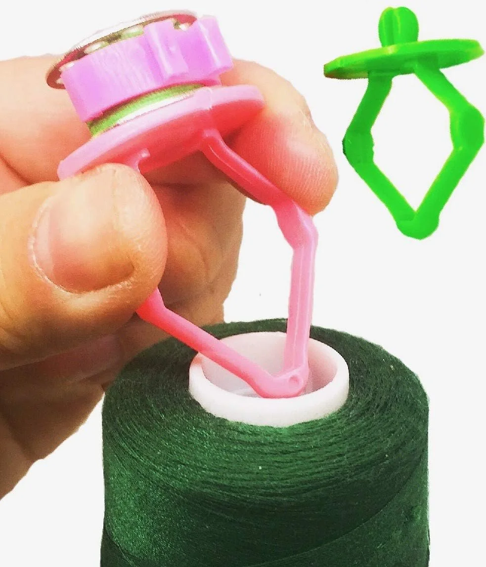 PeavyTailor بسته 15 عددی گیره قرقره خیاطی، ابزار کوچک خیاطی، نگهدارنده گیره نخ رنگی مدل شماره 4